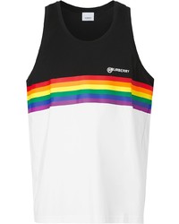 Burberry Rainbow Stripe Print Tank Top