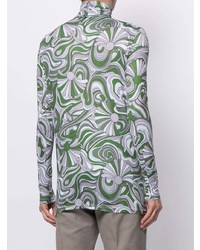 Raf Simons Abstract Pattern Long Sleeve Top