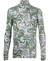 Raf Simons Abstract Pattern Long Sleeve Top