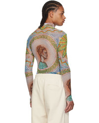 Casablanca Multicolor Mosaics Greques Long Sleeve T Shirt