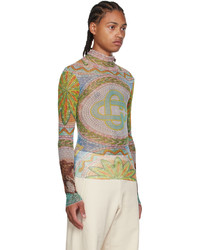 Casablanca Multicolor Mosaics Greques Long Sleeve T Shirt
