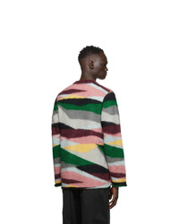 Undercover Multicolor Landscape V Neck Sweater