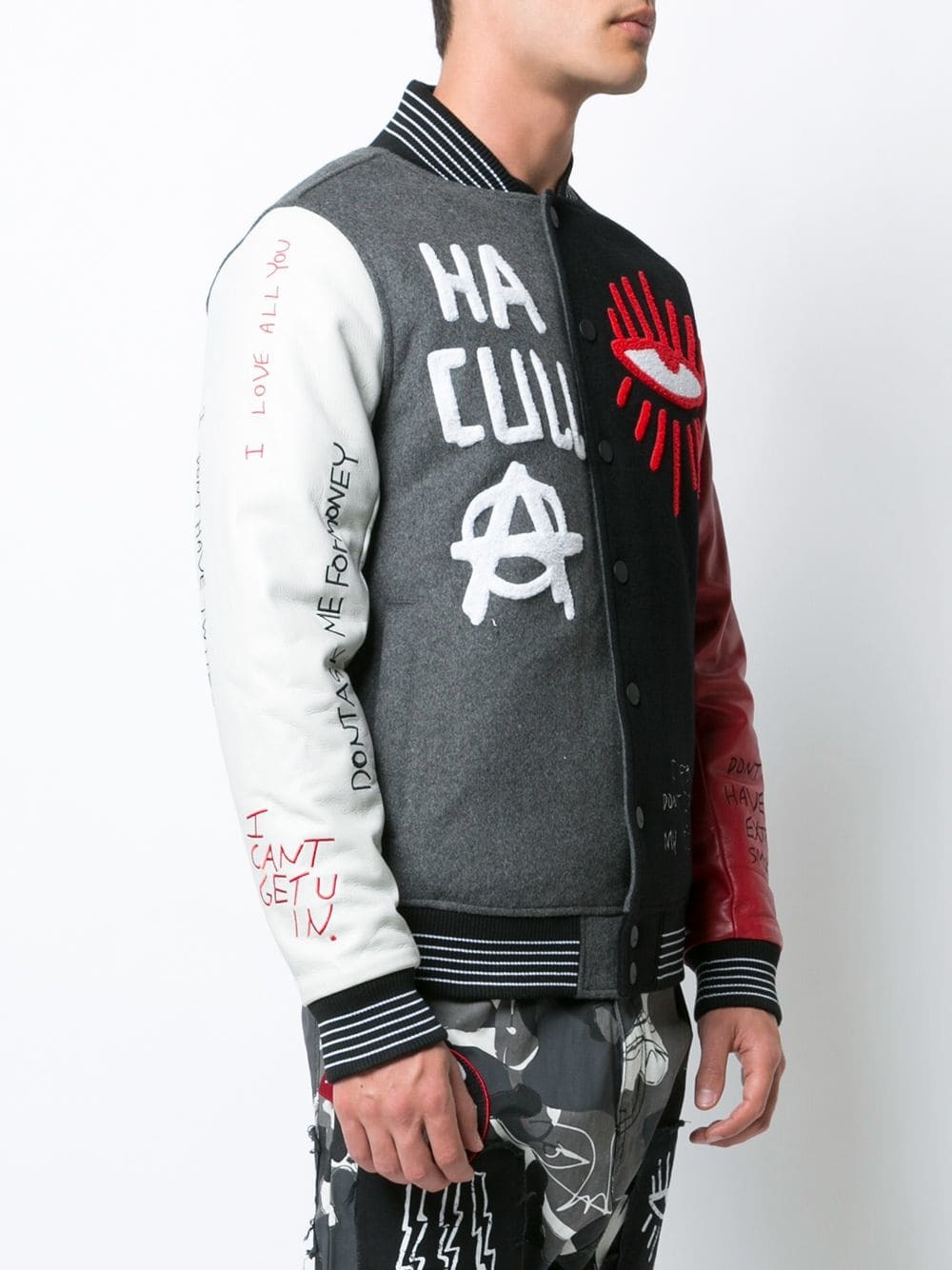 Haculla Skribble Varsity Jacket, $746 | farfetch.com | Lookastic