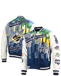 PRO STANDARD White Los Angeles Dodgers Remix Full Zip Varsity Jacket At Nordstrom