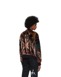 Nahmias Multicolor Silk Velvet Smoker Jacket