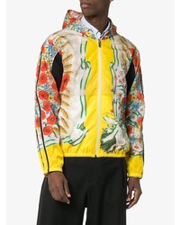 Gucci Floral Print Hooded Jacket