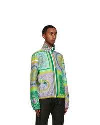 Versace Multicolor Barocco Mosaic Track Jacket