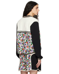 Anna Sui Multicolor Daisies Track Jacket