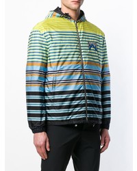 Prada Striped Windbreaker Jacket