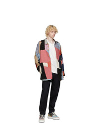 By Walid Multicolor Cashmere Repatch Miles Shirt Jacket