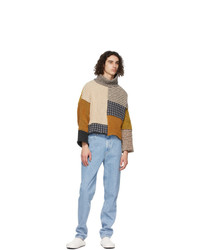 Eckhaus Latta Multicolor Wool Tabby Sweater