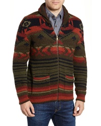 Multi colored Print Zip Sweater