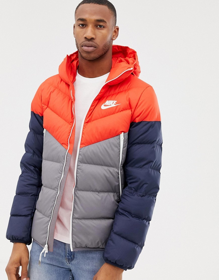 Nike Down D Hooded Jacket In Red 928833 