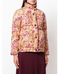 Prada Floral Print Puffer Jacket