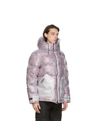 McQ Multicolor Recycled Hooded Puff Jacket