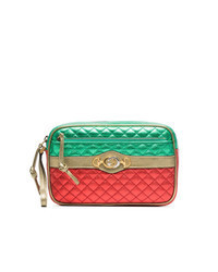 Multi colored Quilted Leather Crossbody Bag