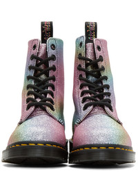 Dr. Martens Multicolor Pascal Rainbow Glitter Boots