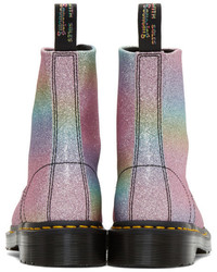 Dr. Martens Multicolor Pascal Rainbow Glitter Boots