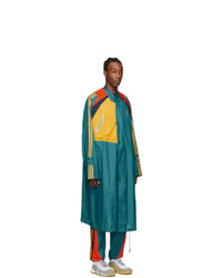 Bed J.W. Ford Green And Multicolor Adidas Originals Edition Long Coat