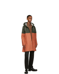 Stutterheim Green And Orange Stockholm Raincoat
