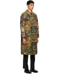 Burberry Multicolor Camouflage Pattern Coat