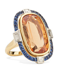 Fred Leighton Collection 18 Karat Gold And Platinum Multi Stone Ring