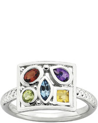 jcpenney Fine Jewelry Personally Stackable Sterling Silver Multi Gemstone Ring