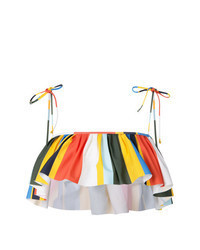 Multi colored Ruffle Bikini Top