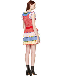 Alexander McQueen Multicolor Ruffle Dress