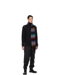 Paul Smith Multicolor Wool Gradient Stripe Scarf