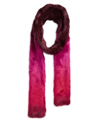 Jocelyn Ombre Faux Fur Scarf In Red Multi At Nordstrom