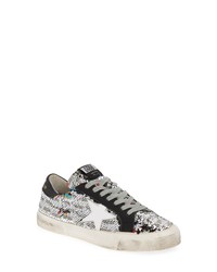 Multi colored Sequin Low Top Sneakers