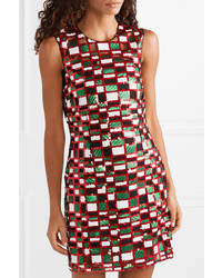 Christopher Kane Checked Sequined Tulle Mini Dress