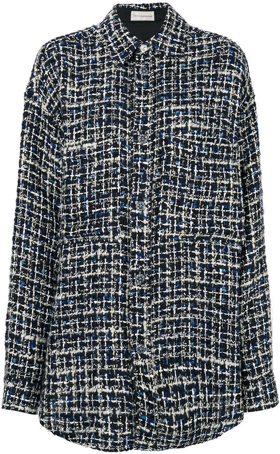 Faith Connexion Tweed Oversize Shirt, $1,270 | farfetch.com | Lookastic