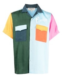 Fiorucci Colour Block Short Sleeve Shirt