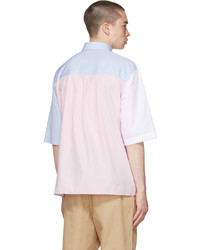 MAISON KITSUNÉ Multicolor Large Pockets Short Sleeve Shirt