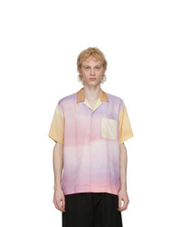 Fumito Ganryu Multicolor Watteau Pleat Shirt