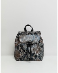Multi colored Snake Leather Backpack