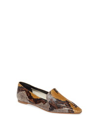 Multi colored Snake Leather Loafers