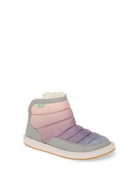 Sanuk Puff N Chill Ombre Quilted Faux Fur Bootie