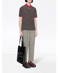 Gucci Oversize Polo With Gg Star Print