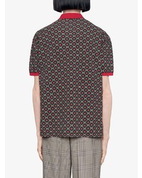 Gucci Oversize Polo With Gg Star Print