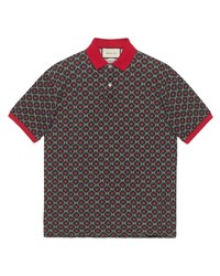 Gucci Oversize Polo With Gg Star Print