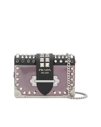 Multi colored Studded Leather Crossbody Bag