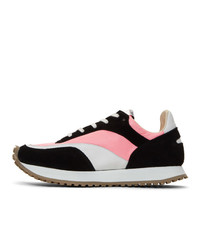 Spalwart Pink And Black Tempo Low Sneakers