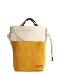 Multi colored Suede Backpack