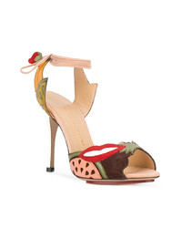 Charlotte Olympia Fruit Patch Heeled Sandals