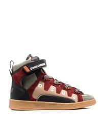 DSQUARED2 Panelled High Top Sneakers
