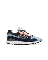 adidas Blue And Grey Ultra Tech Suede Sneakers
