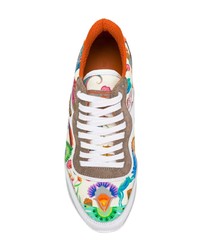 Etro Colour Block Floral Sneakers